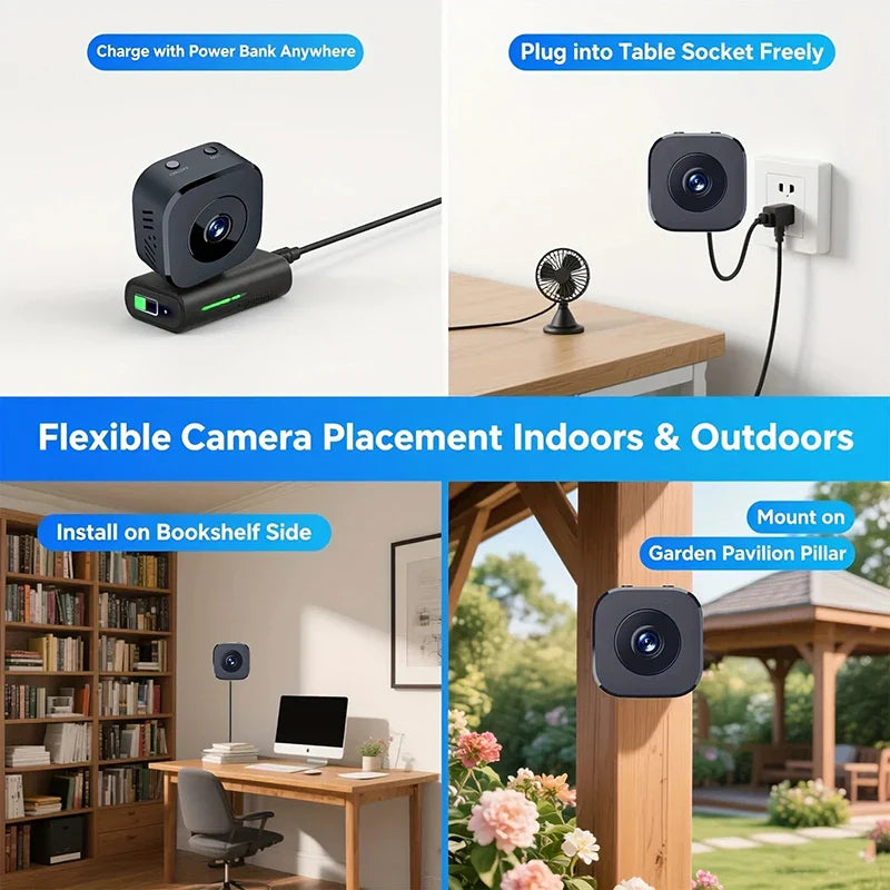 Mini Caméra Intelligente – Vision Nocturne & Détection