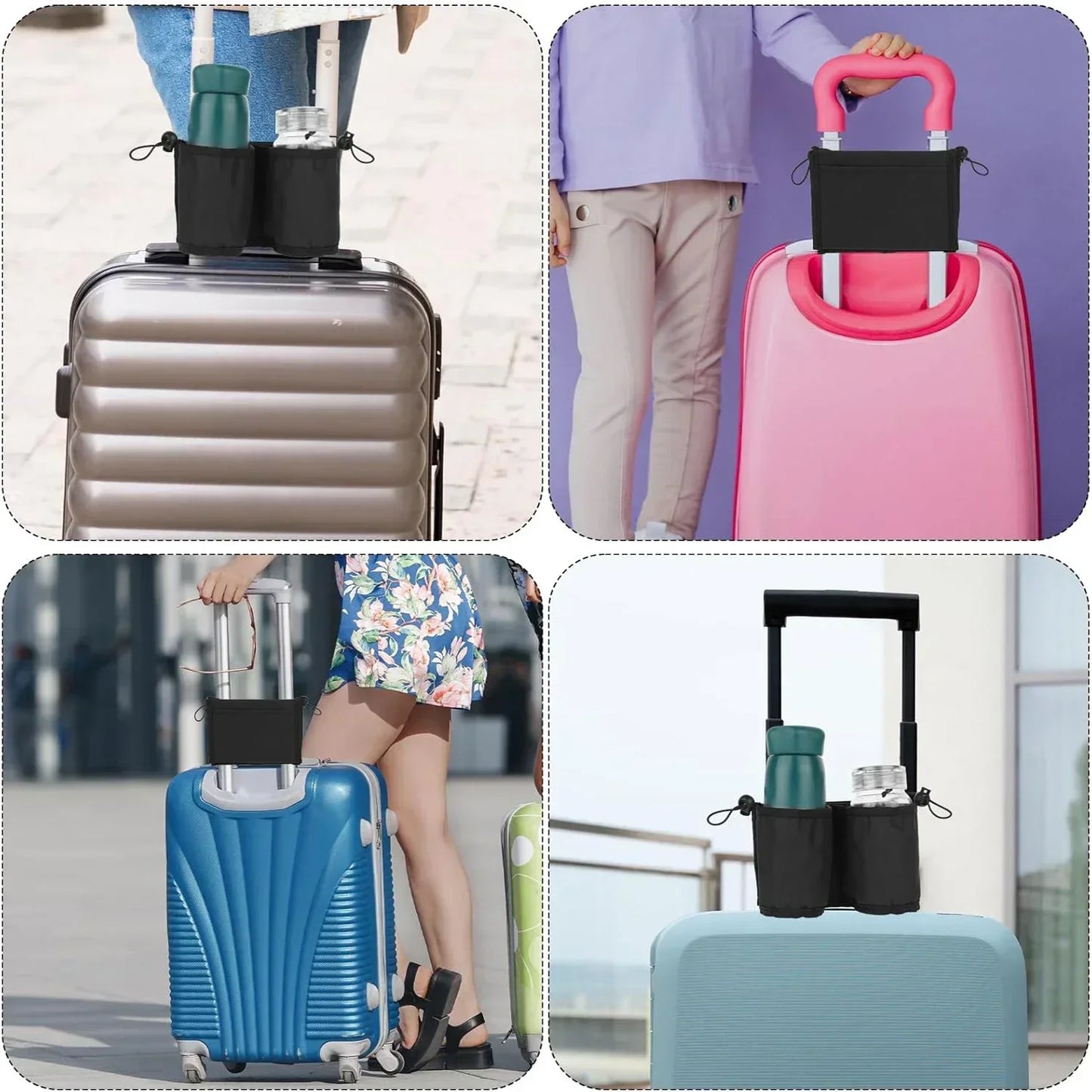 2x Porte-Gobelets de Valise – Voyage Mains Libres