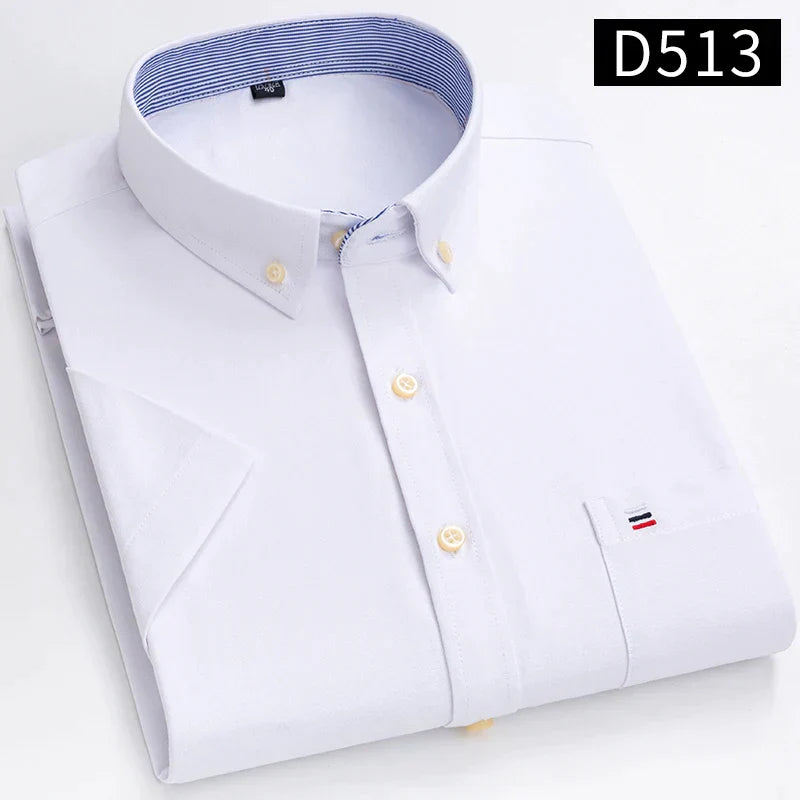 Chemises à manches courtes pour hommes - 100% coton