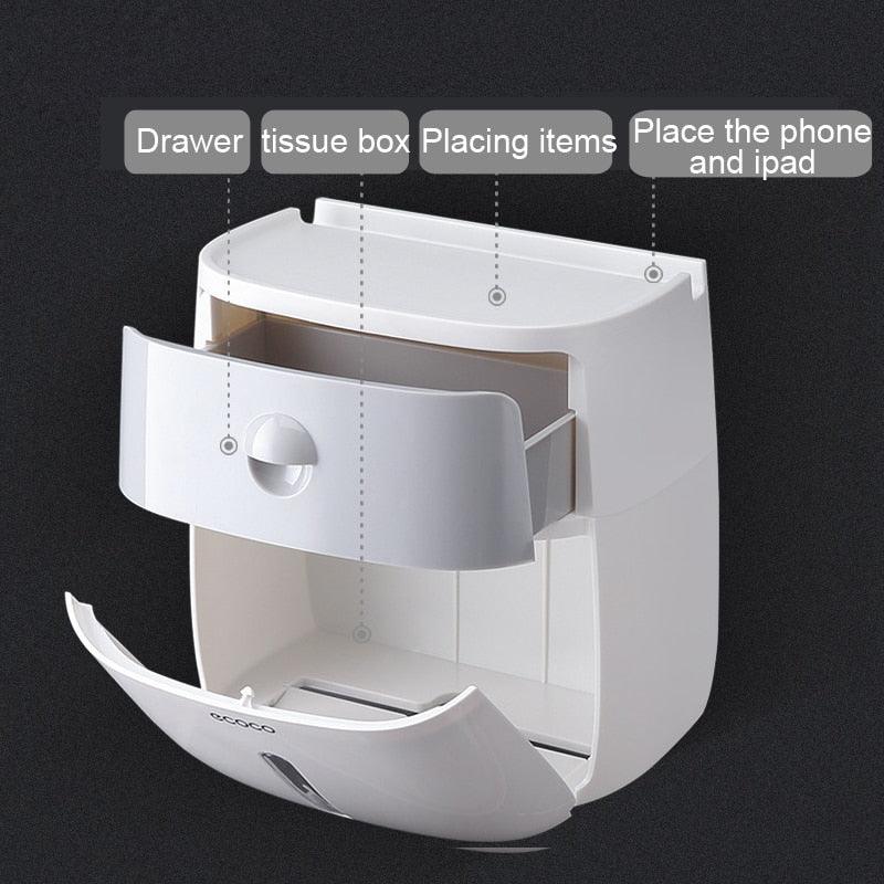 Distributeur Papier toilette avec rangement - DealValley