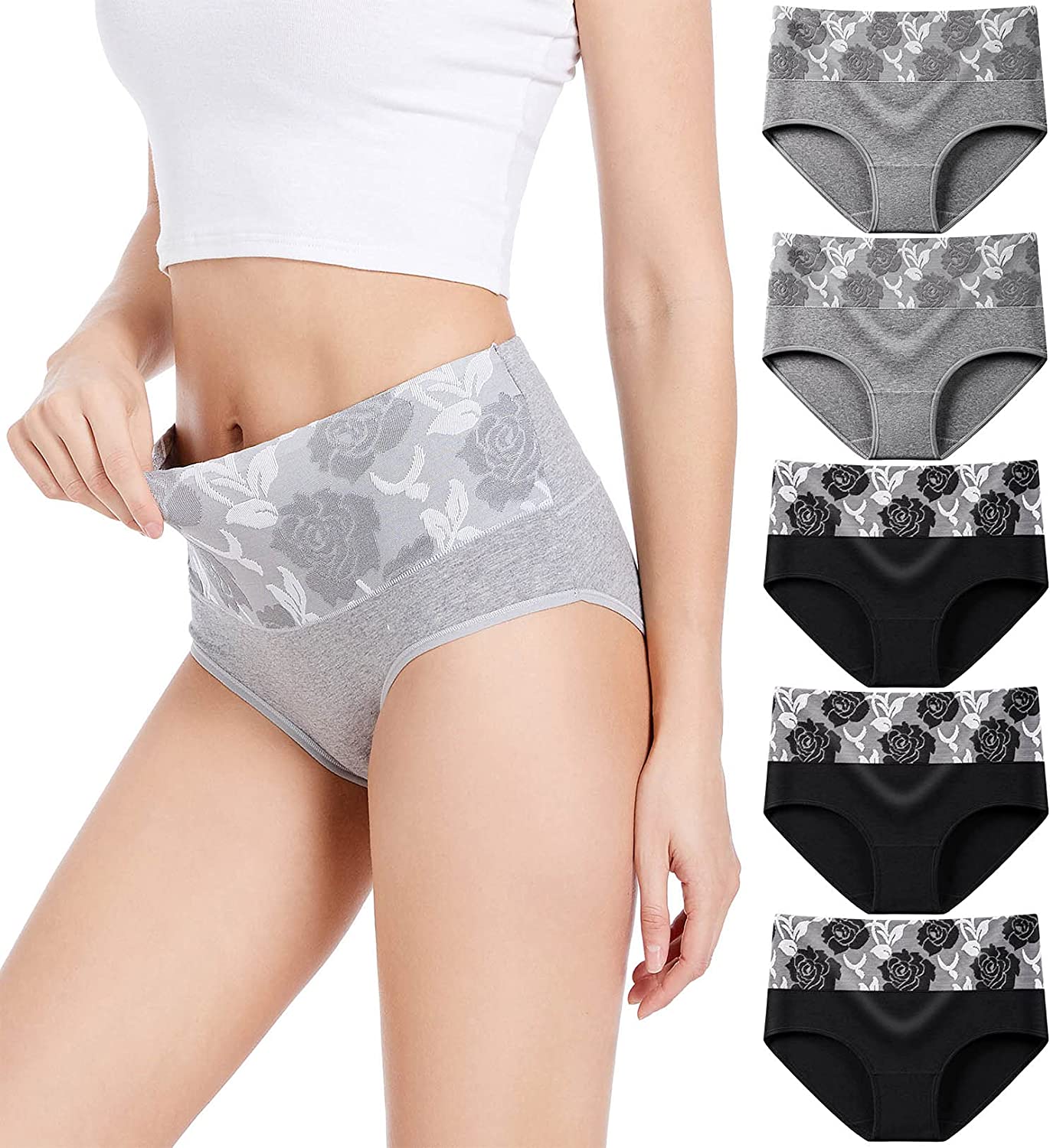 Lot de 3 Culottes amincissantes en coton antibactériens et hygroscopiques