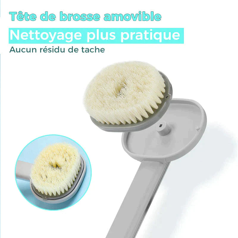 Brosse de massage et bain à manche long