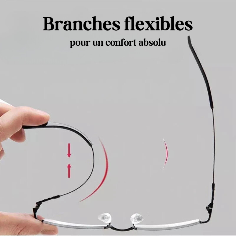 Lunettes mixtes progressives à branches flexibles
