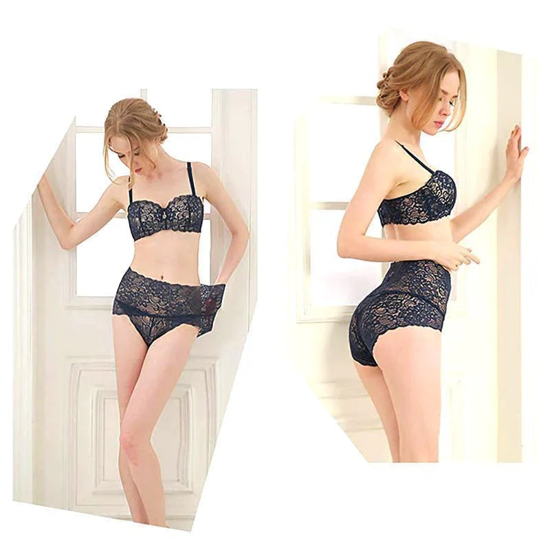 Lot de 2 Culottes Hautes Sexy en Dentelle