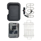 Grill Électrique Portable 1800W – Barbecue d’Intérieur et d’Extérieur avec 6 Températures Réglables et Bac à Graisse Amovible