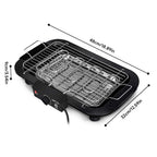 Grill Électrique Portable 1800W – Barbecue d’Intérieur et d’Extérieur avec 6 Températures Réglables et Bac à Graisse Amovible