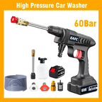 Pistolet de lavage de voiture haute pression sans fil - 60BARS