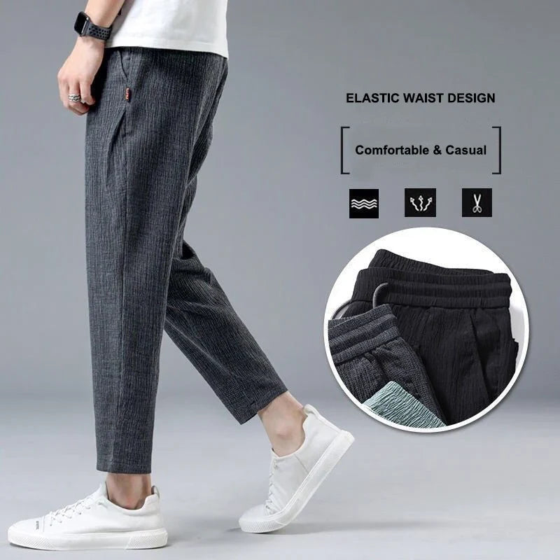 Pantalon Homme Été - Lin & Soie Glacée