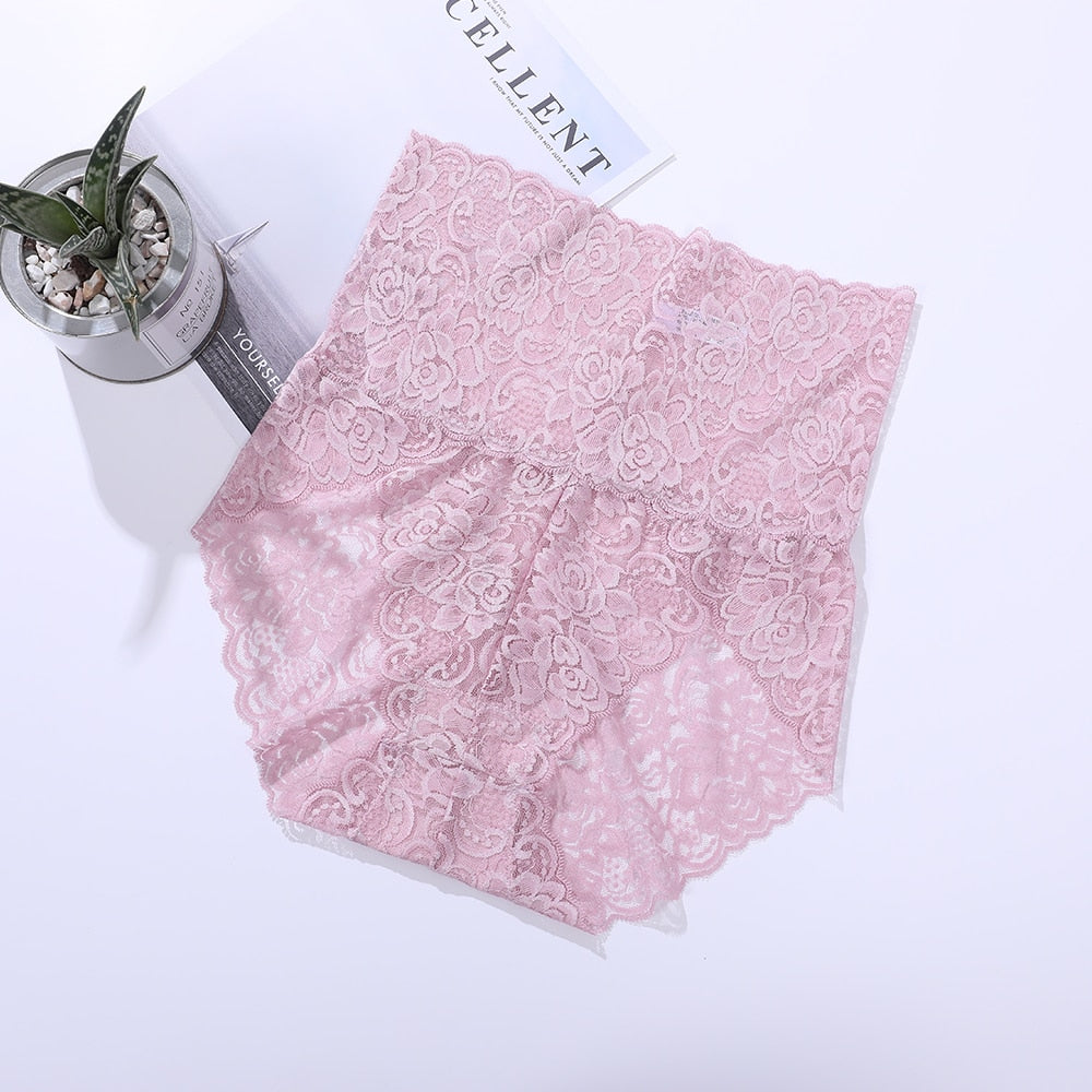 Lot de 2 Culottes Hautes Sexy en Dentelle