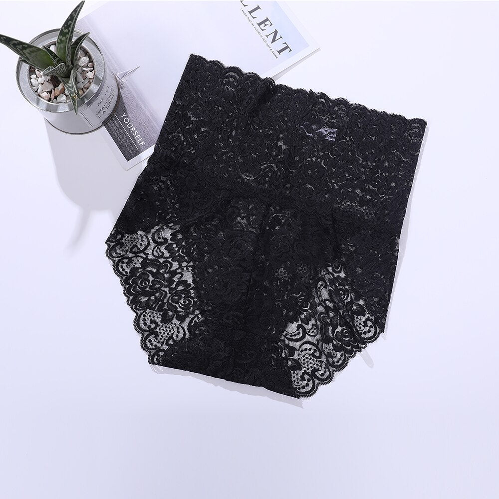Lot de 2 Culottes Hautes Sexy en Dentelle