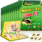 Lot de 10 Pièges à Colle Anti Rongeurs