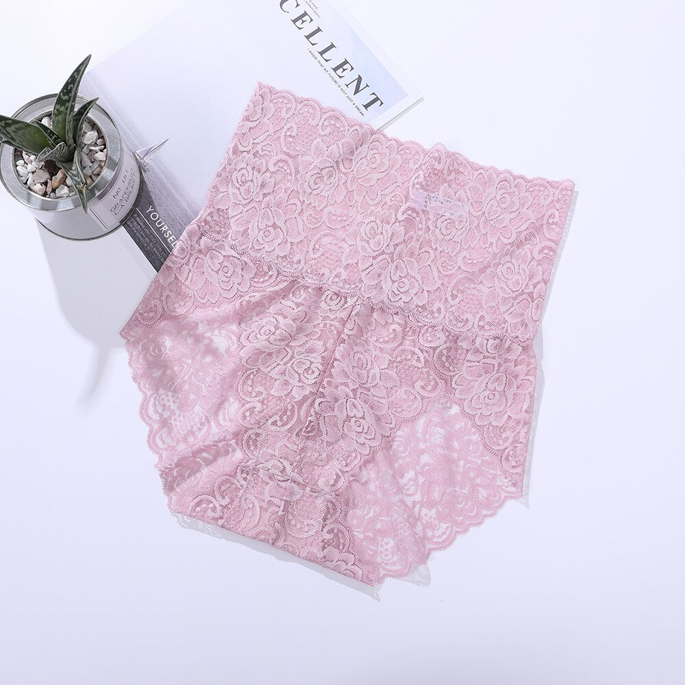 Lot de 2 Culottes Hautes Sexy en Dentelle
