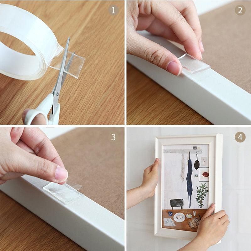Ruban double face réutilisable -  1 acheté = 1 OFFERT