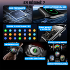Montre Connectée Ultra Fine - Écran AMOLED HD 1.96"