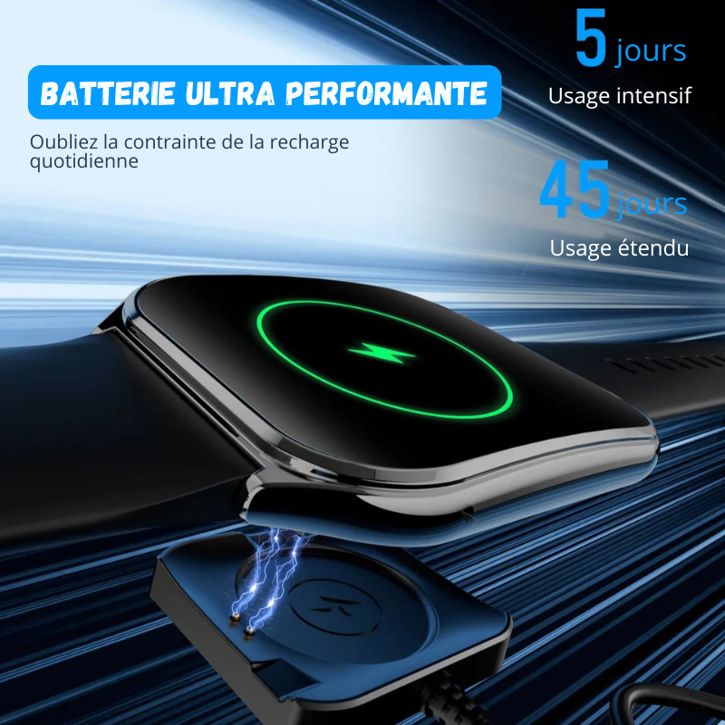 Montre Connectée Ultra Fine - Écran AMOLED HD 1.96"