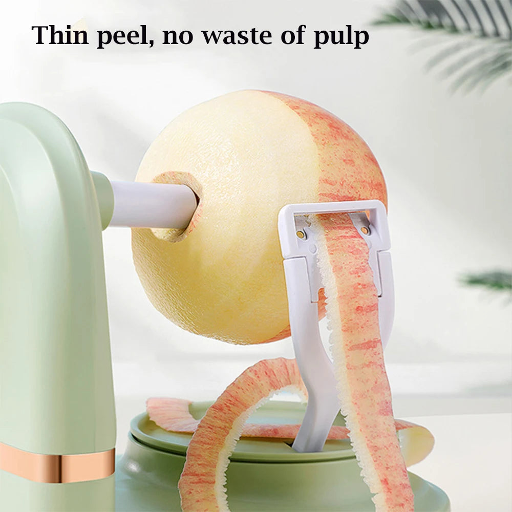 Machine à Éplucher Pommes et Poires Sans Effort + Outil de coupe en quartier et lame de rechange OFFERTS