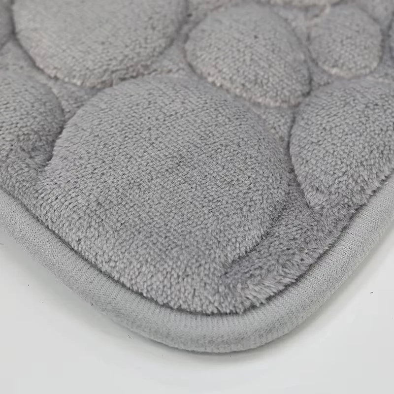 Set de 3 tapis de salle de bain WC absorbants antidérapants
