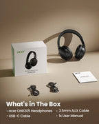 Casque Bluetooth ACER OHR205 – Pliable, Son HD + Réduction de Bruit & Longue Autonomie