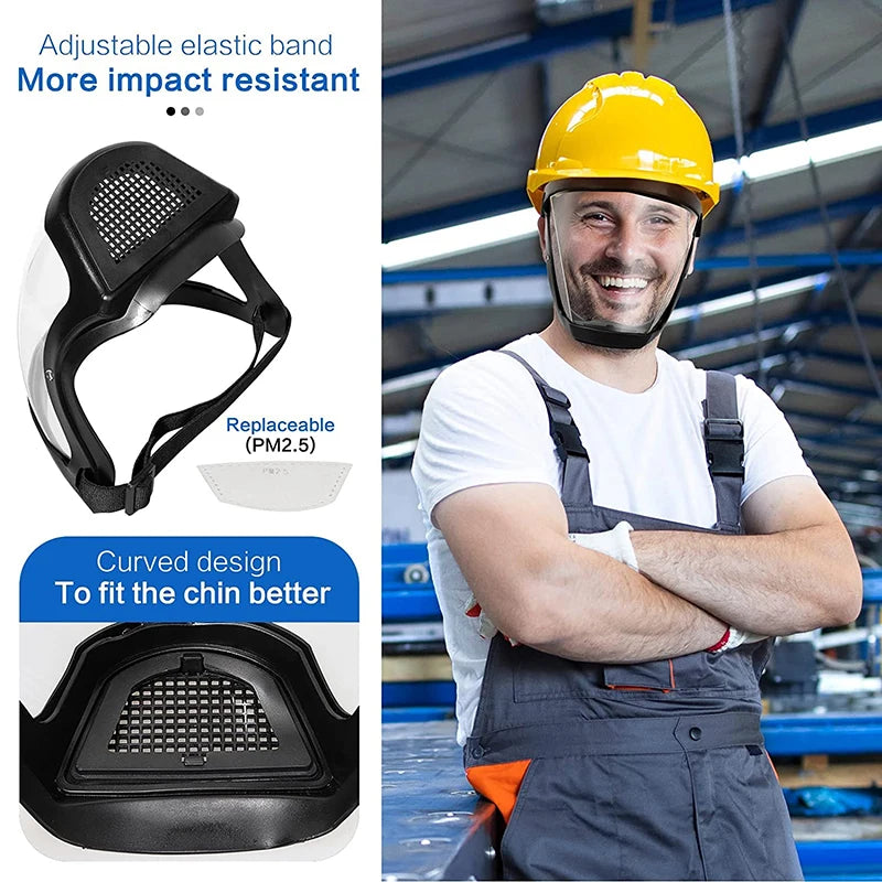 Visière de Protection Faciale Intégrale Anti-Projections