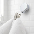 Porte-Serviette Mural Rétractable Auto-Adhésif — Lot de 2, Clip Inox, Salle de Bain & Cuisine