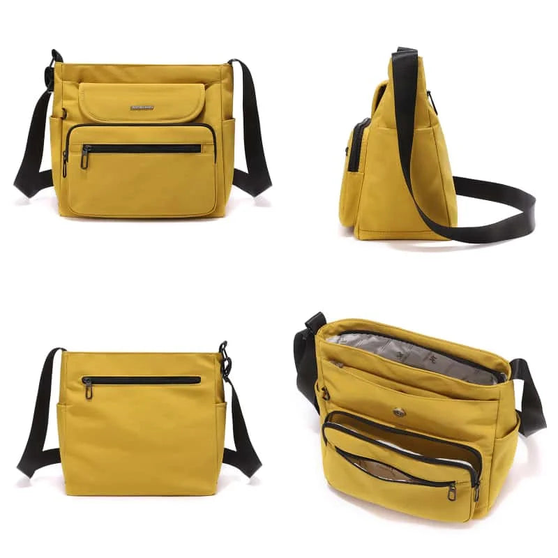 Sac à Main Femme en Nylon Léger – Grande Capacité, Multi-Compartiments, Bandoulière & Voyage