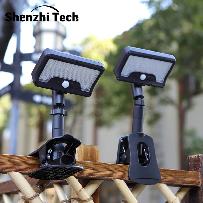 Lumière Solaire à Clip à Détecteur de Mouvement 360° & 4 Modes d'Éclairage