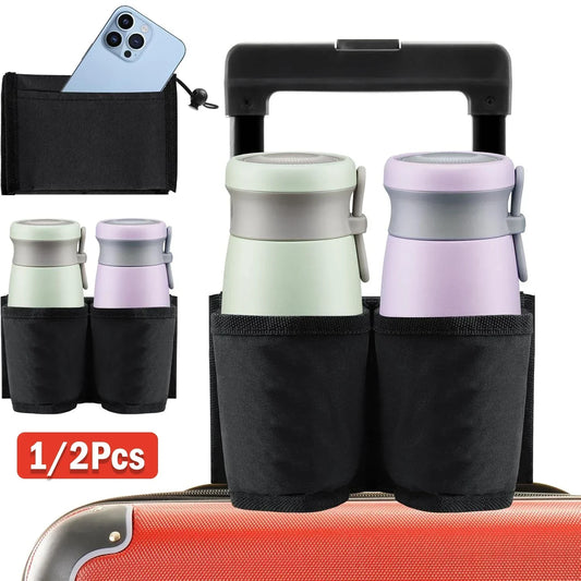 2x Porte-Gobelets de Valise – Voyage Mains Libres