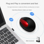 Souris verticale ergonomique sans fil rechargeable — 2.4G, USB, 1600 DPI, 6 boutons