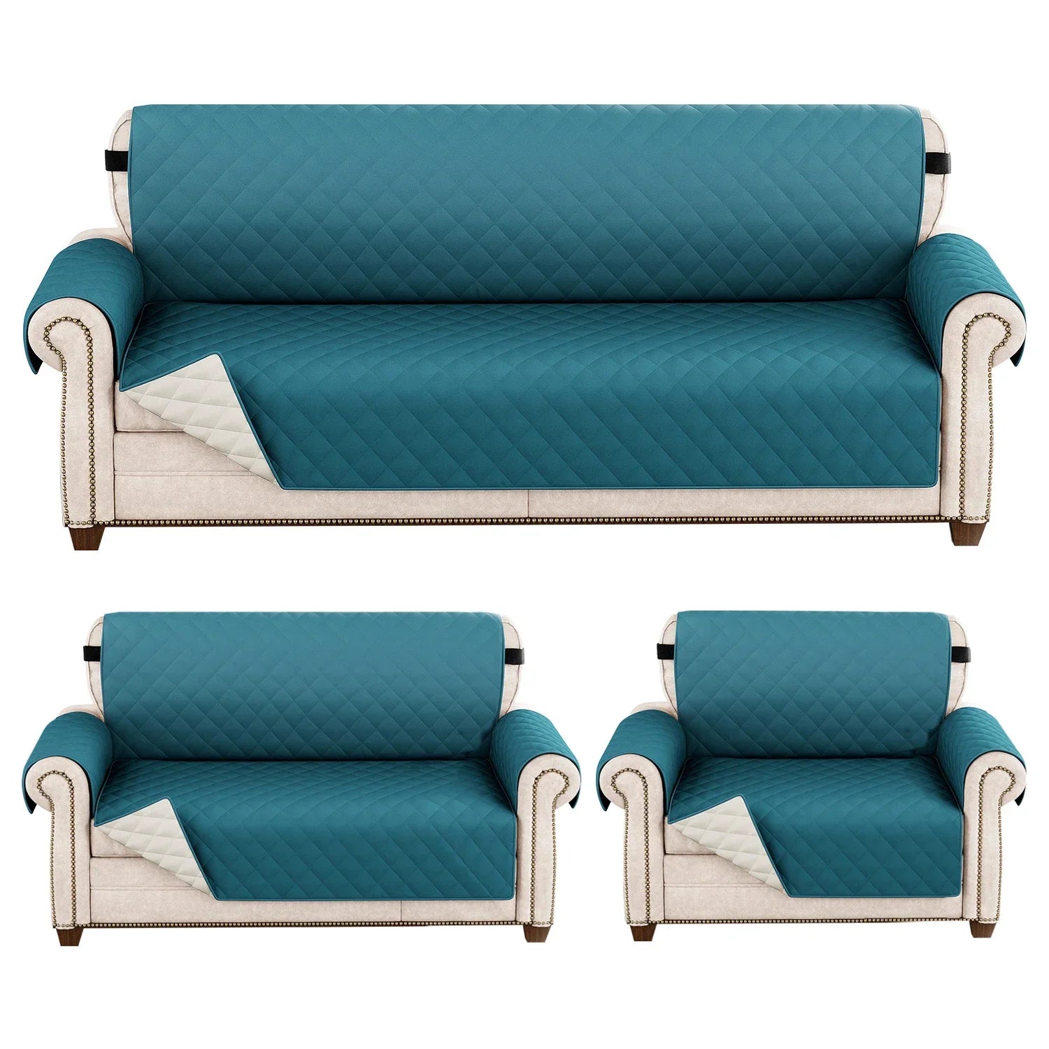 Couvre-Canapé Matelassé Anti-Taches Quotidiennes
