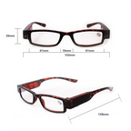 Lunettes Loupe LED 3en1 — grossissement 180%, lecture, couture, anti-lumière bleue