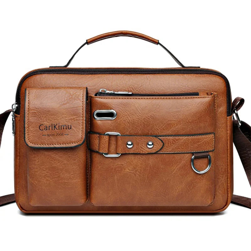 Sac Bandoulière à Multi-Poches en Cuir PU