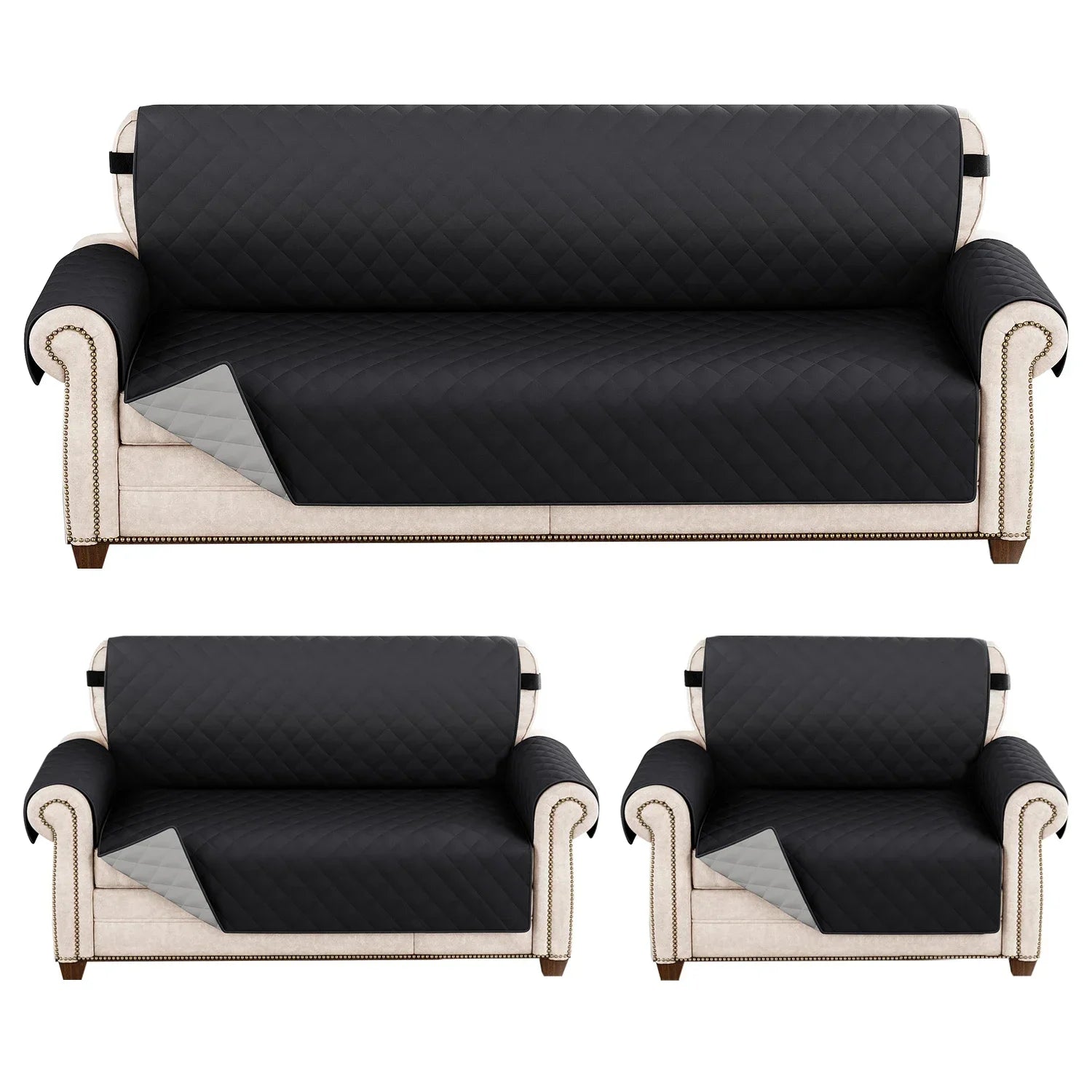 Couvre-Canapé Matelassé Anti-Taches Quotidiennes