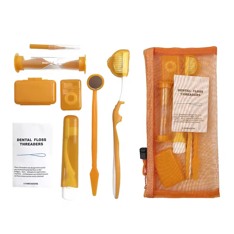 Kit Complet d'Hygiène Buccale 9PCS - Idéal en Voyage