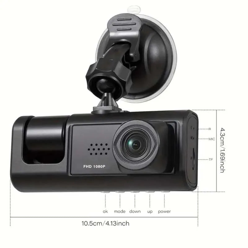 DASHCAM double objectif vision nocturne + carte SD 32gb