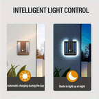 Lot de 2 Appliques Murales LED 120° Solaires à Capteur de Mouvement
