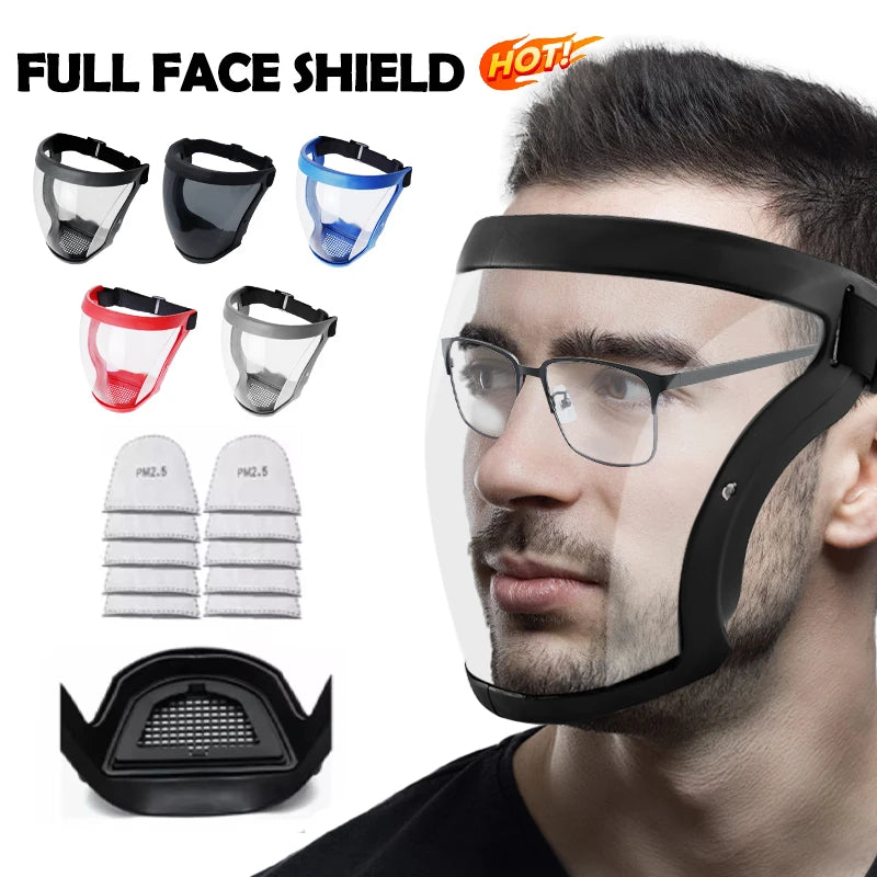 Visière de Protection Faciale Intégrale Anti-Projections