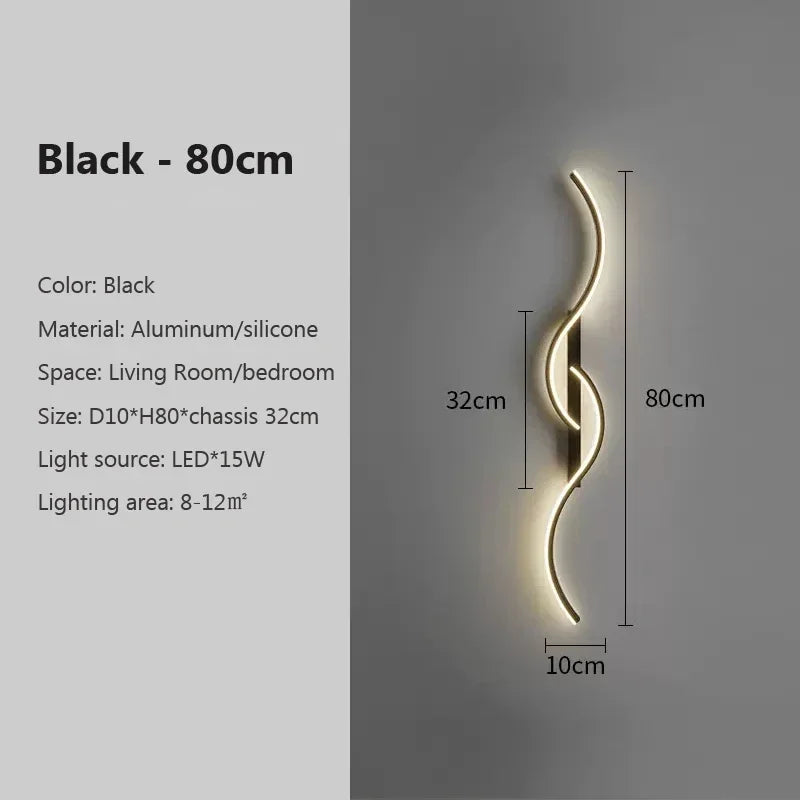 Modern LED Wall Sconce - 3 Sizes & 4 Colors