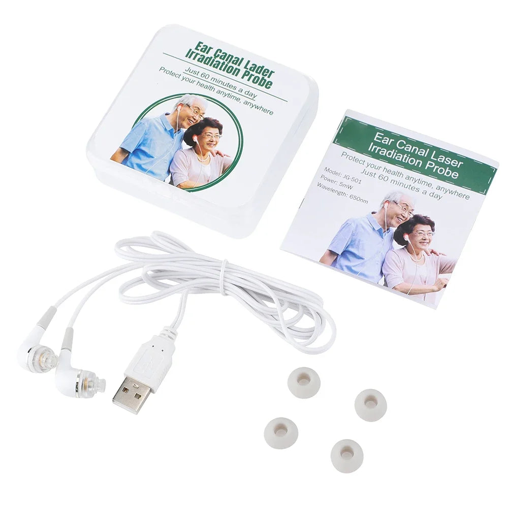 Écouteurs Auriculaires Infrarouge 650nm - Multiples Bienfaits