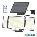 Lampe Solaire 348 LED Ultra Puissante - Télécommande