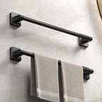 Barre Porte-Serviettes Auto-Adhésive – Noir Mat