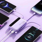 Powerbank Compact avec Câbles Intégrés - 4 en 1 50000mAh