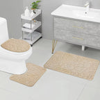 Set de 3 tapis de salle de bain WC absorbants antidérapants