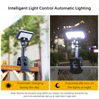 Lumière Solaire à Clip à Détecteur de Mouvement 360° & 4 Modes d'Éclairage