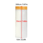 Lot de 2 Bâches de Protection avec Ruban de Masquage Pré-Adhésif Anti-Poussière & Anti-Éclaboussures – Peinture, Meubles & Automobile