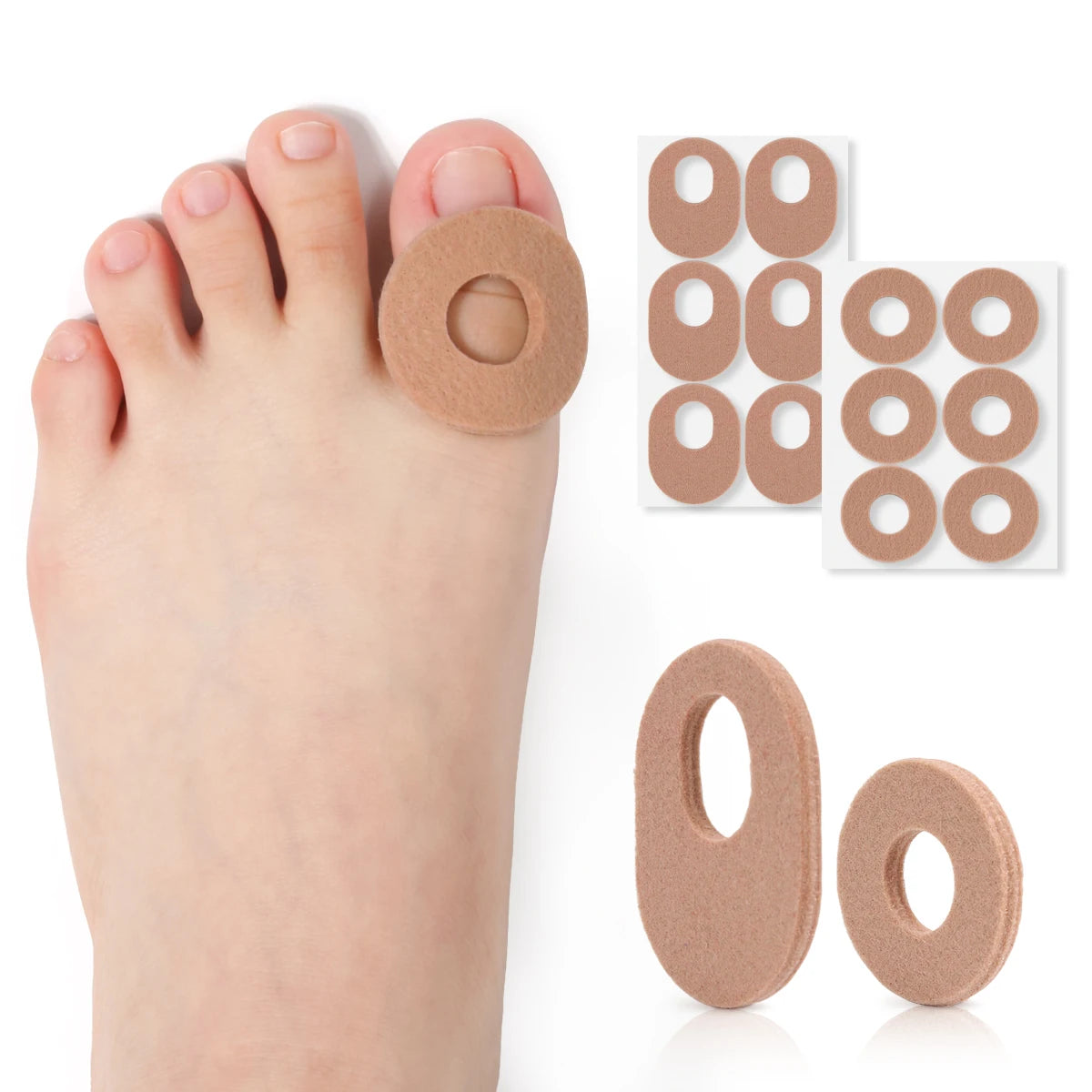 Lot de 36 Pansements Coussinets pour Verrues & Cors des Pieds