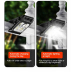 Lot de 4 Lampes Solaires à Clip à Détection de Mouvement