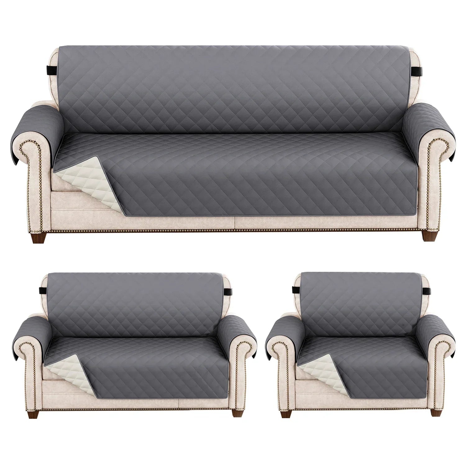 Couvre-Canapé Matelassé Anti-Taches Quotidiennes
