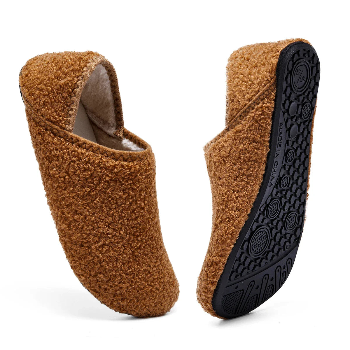 Pantoufles Chaudes en Coton Antidérapantes Hiver