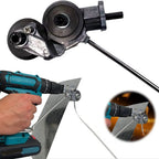 Outil coupe-métal adaptateur pour perceuse