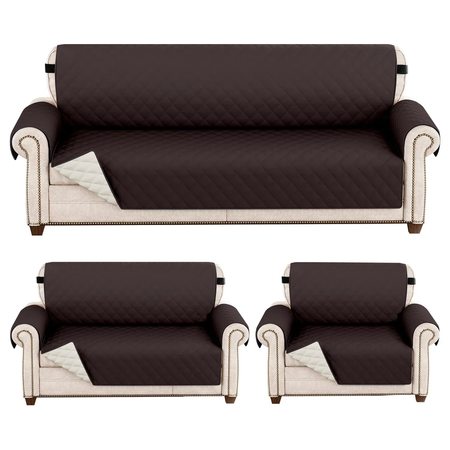 Couvre-Canapé Matelassé Anti-Taches Quotidiennes